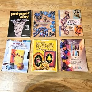 Lot of 6 polymer clay books